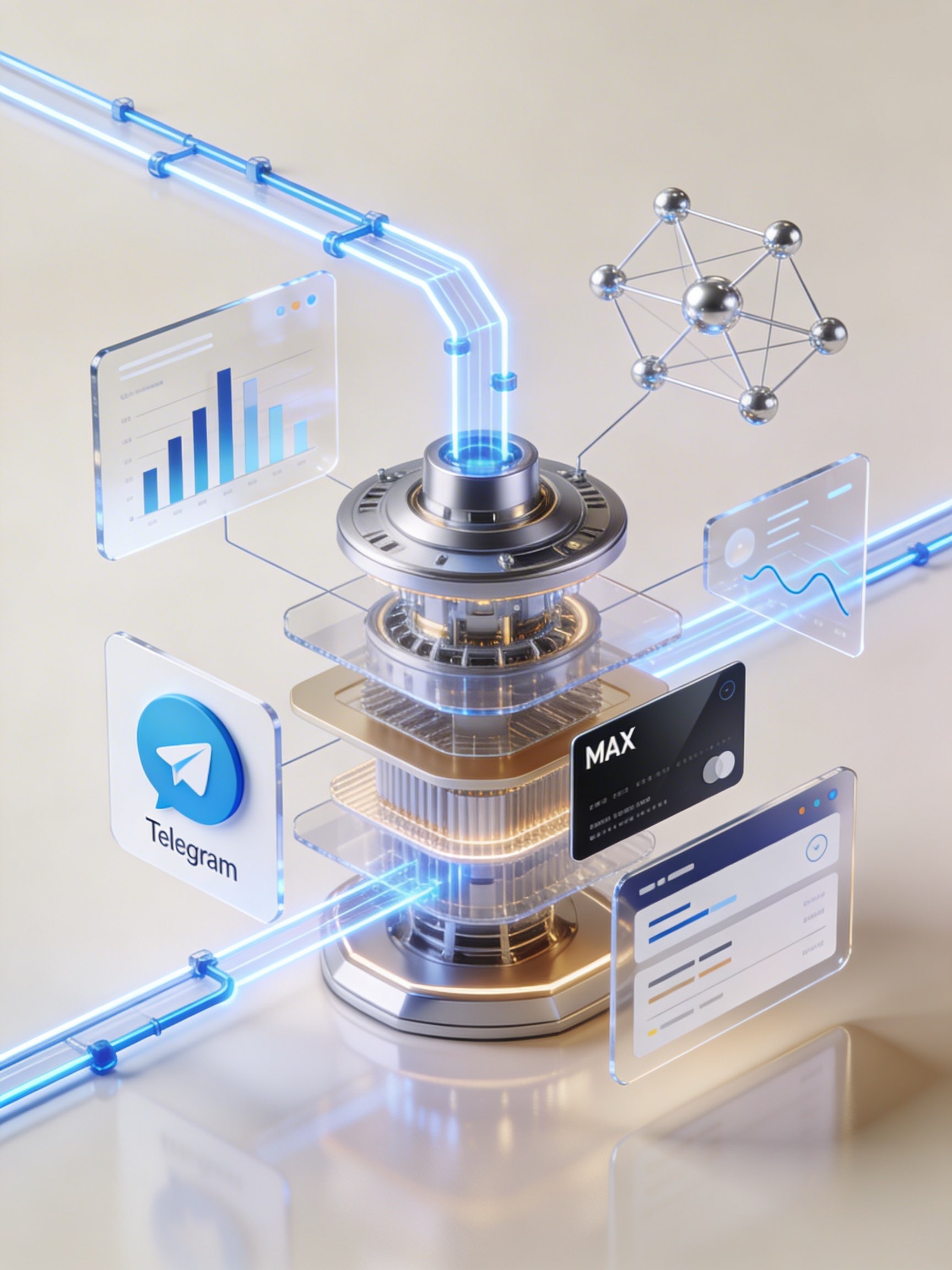 Визуальная сборка рекламной системы под ключ с маршрутами архитектуры, аналитики и запуска